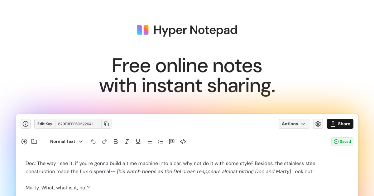 hypernotepad.com